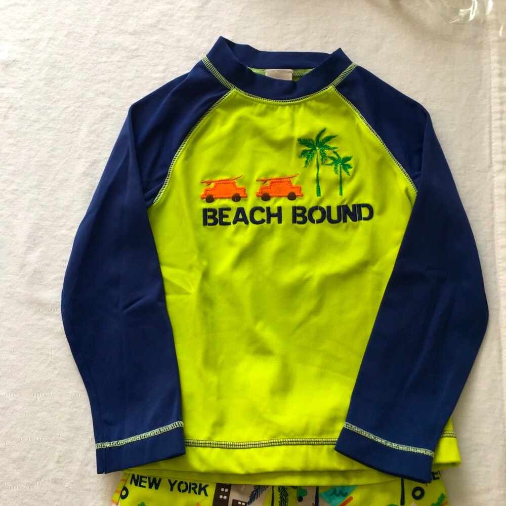 Swim Trunks and Rashguard Set 🏖 - Picture 2 of 4